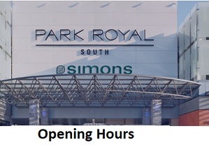 Park Royal Opening Hours