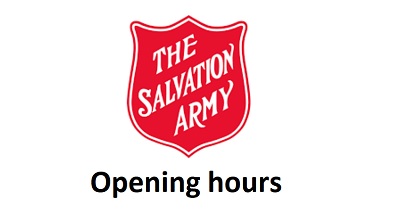 Salvation Army Opening hours